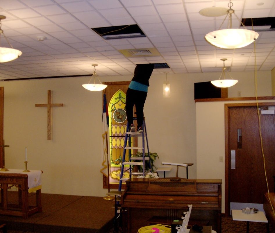 Hearing Loop Installation at Evergreen Chapel – Oshkosh, WI
